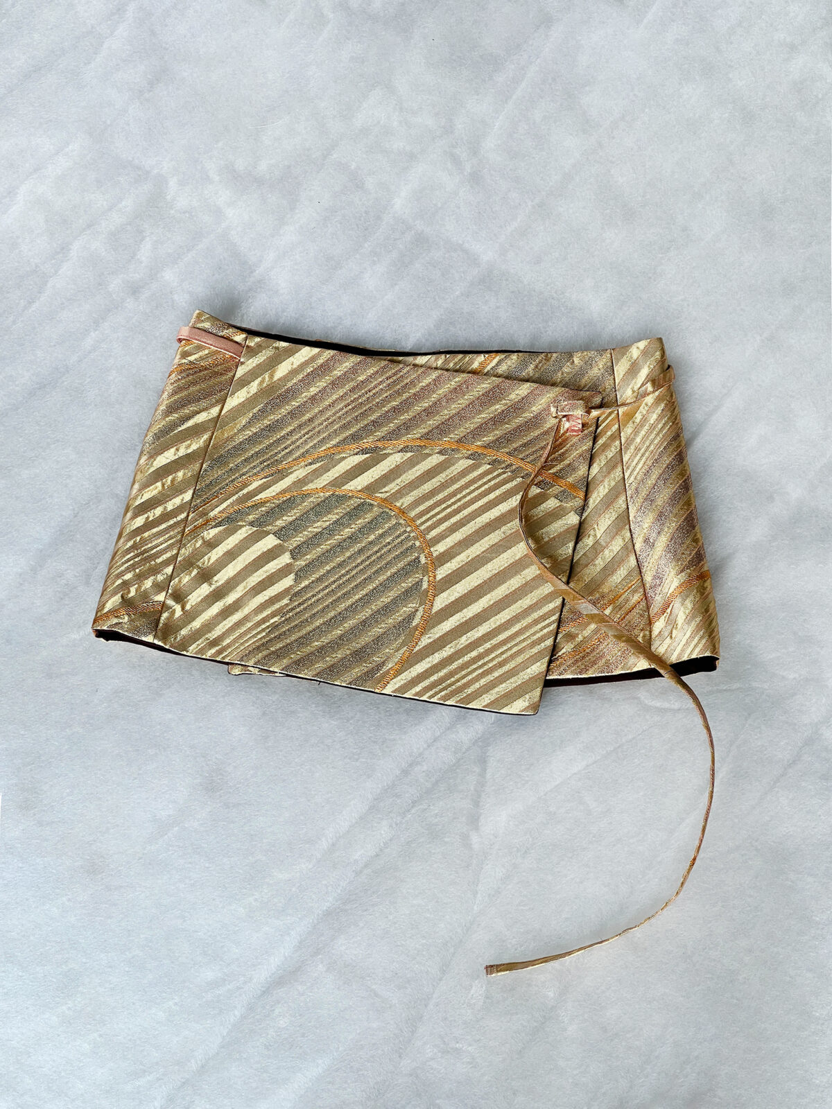 Gold Wrap Skirt - Image 2