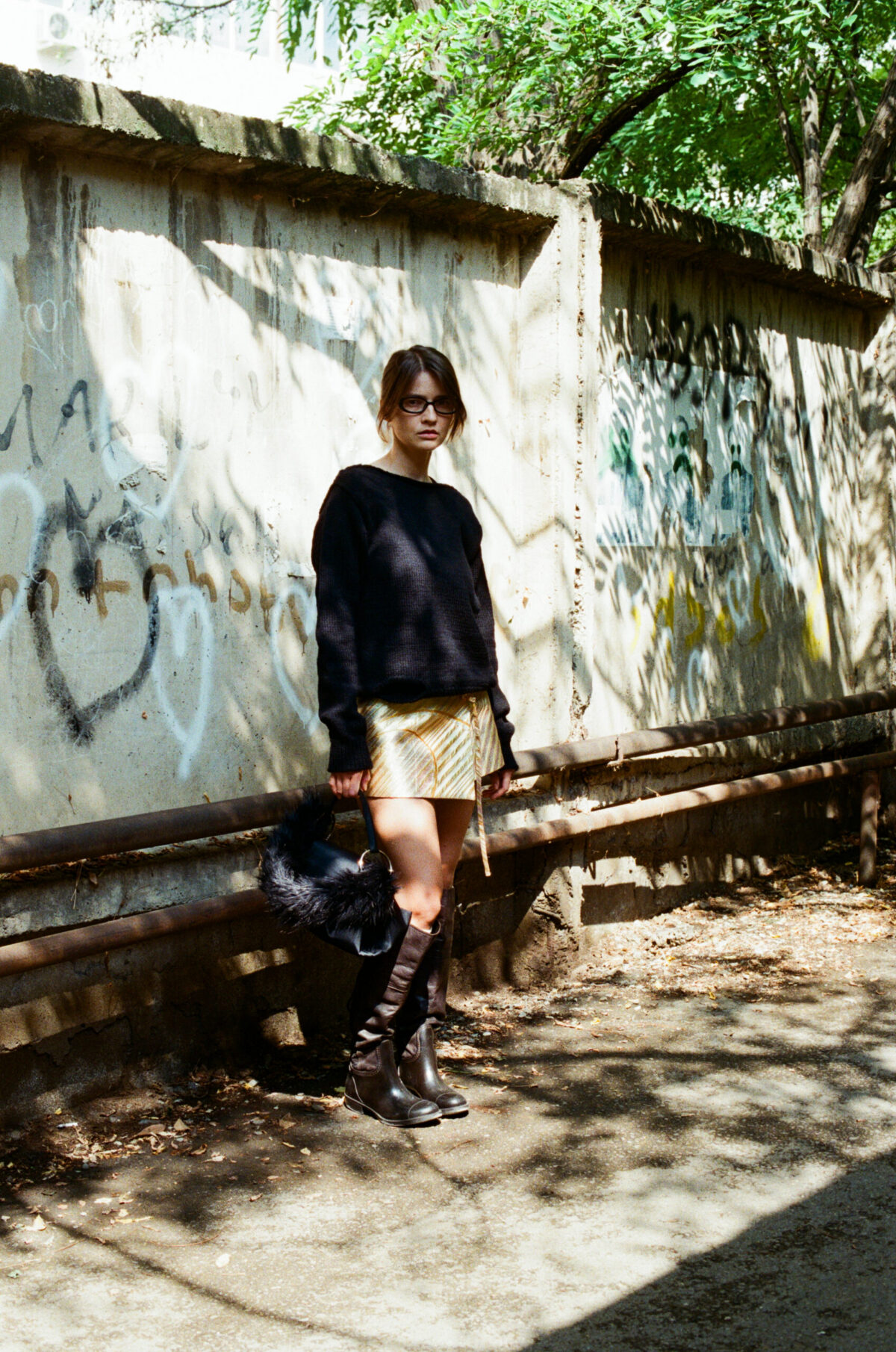 Gold Wrap Skirt - Image 9
