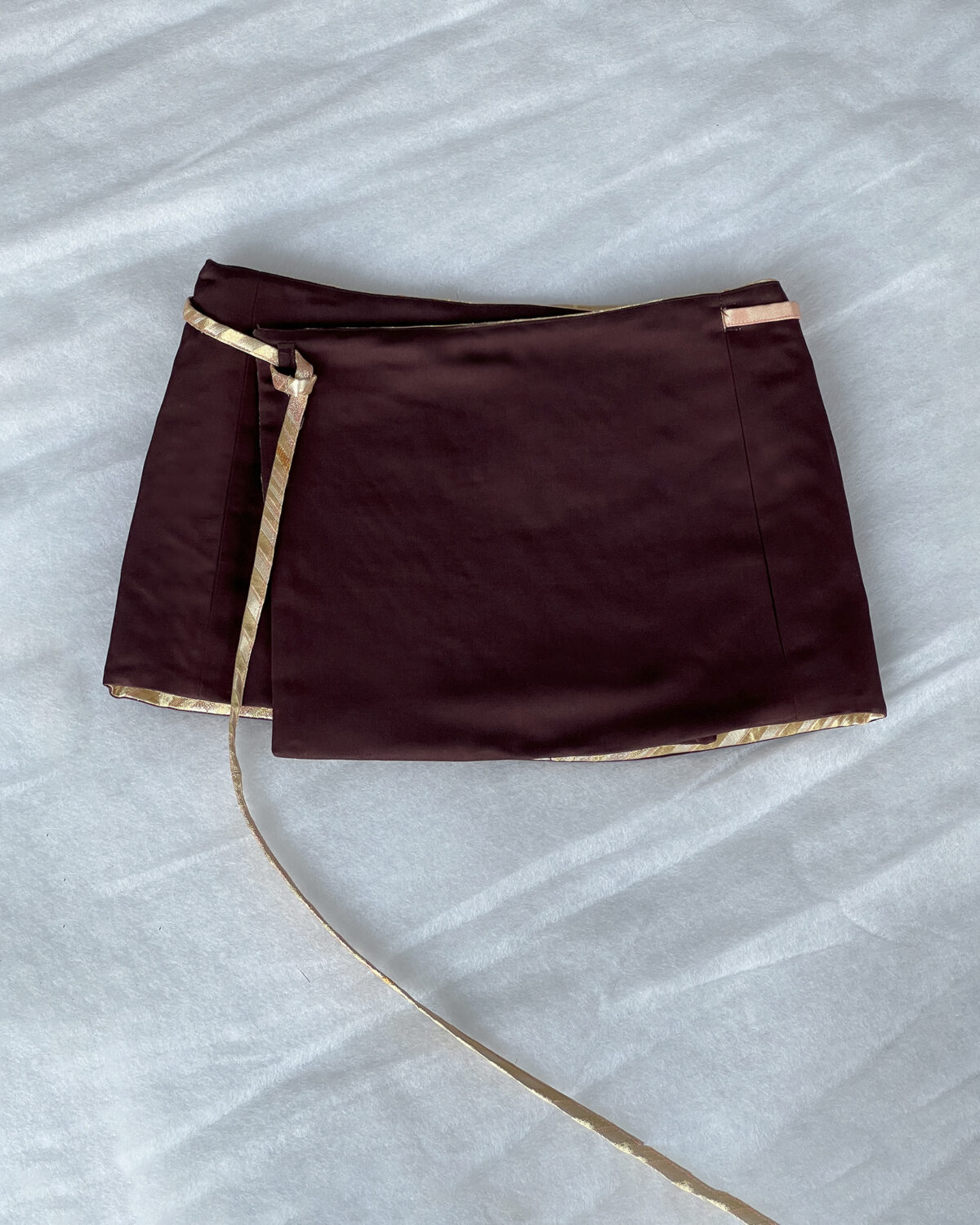 Gold Wrap Skirt - Image 4