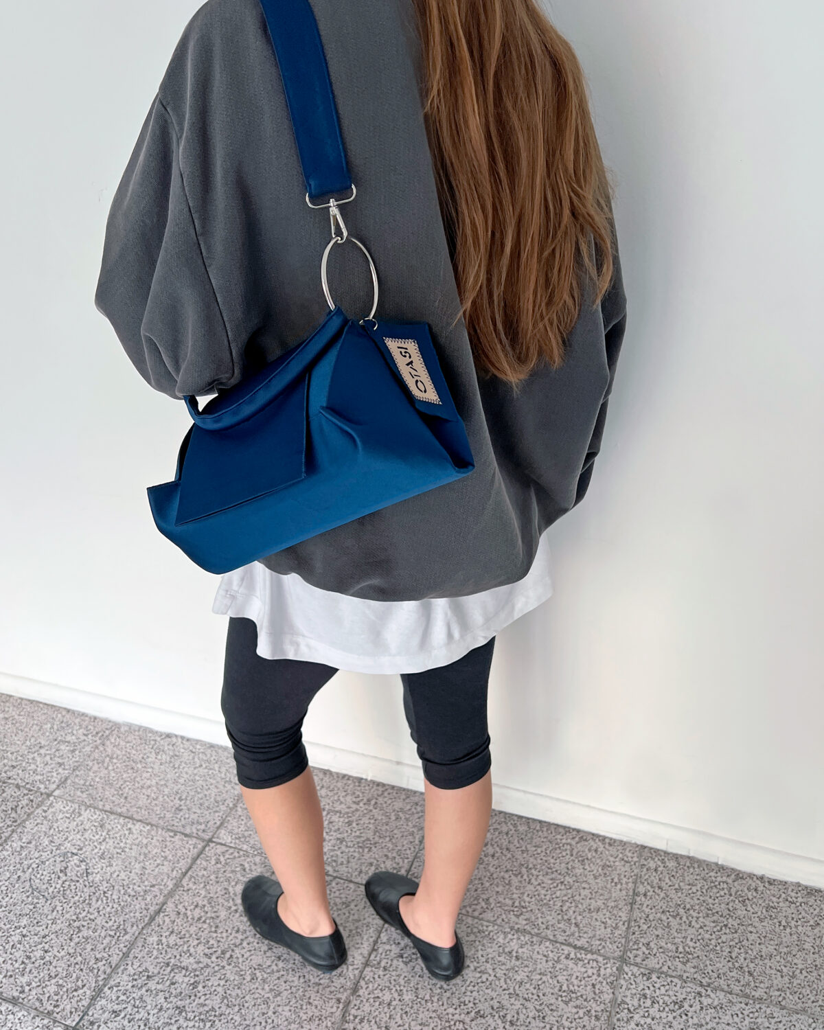 Navy Origami Bag - Image 4