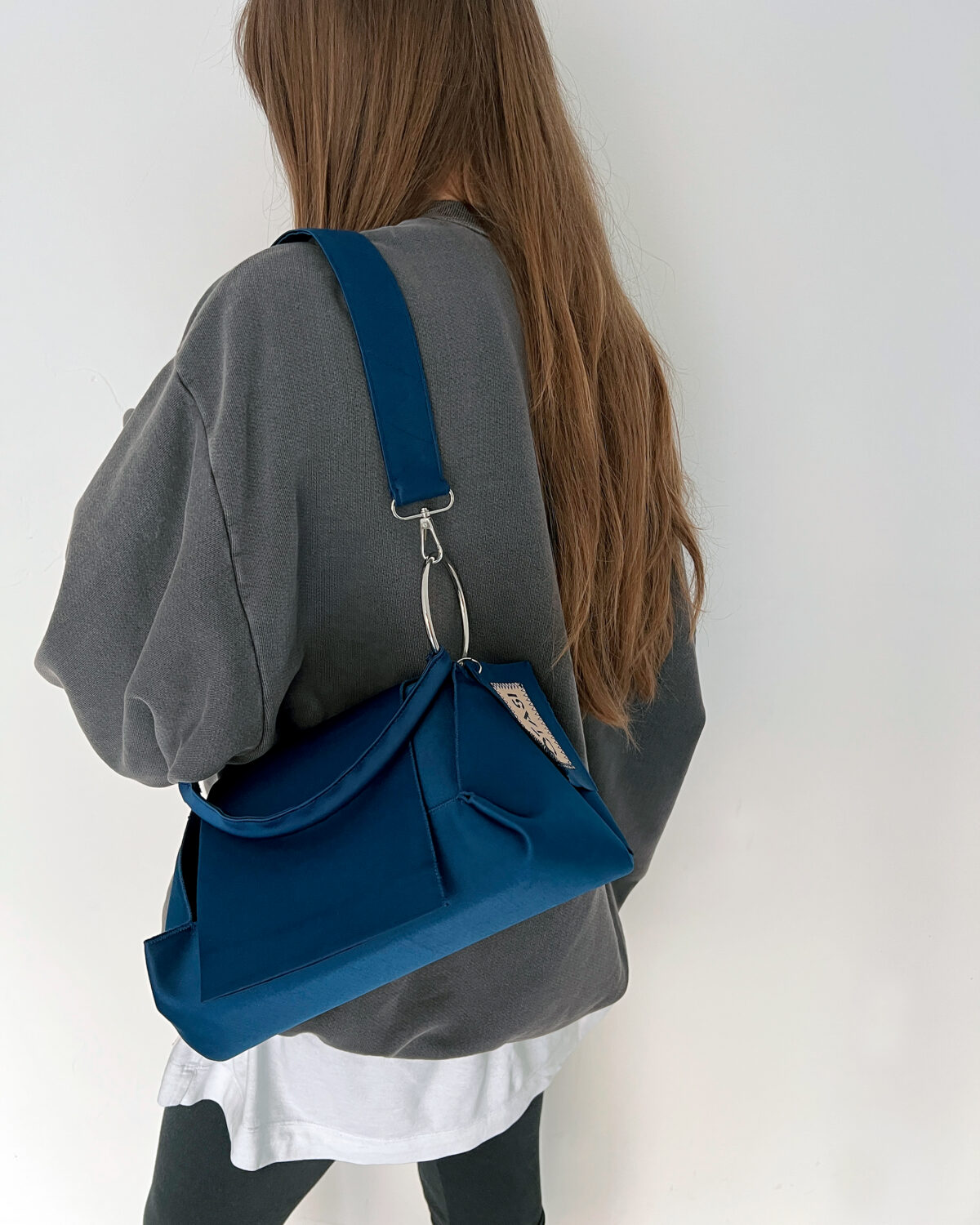 Navy Origami Bag - Image 5